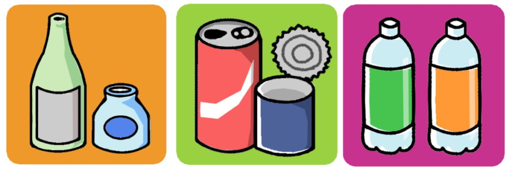 マンション掲示物用イラスト＜ごみ仕分け04＞