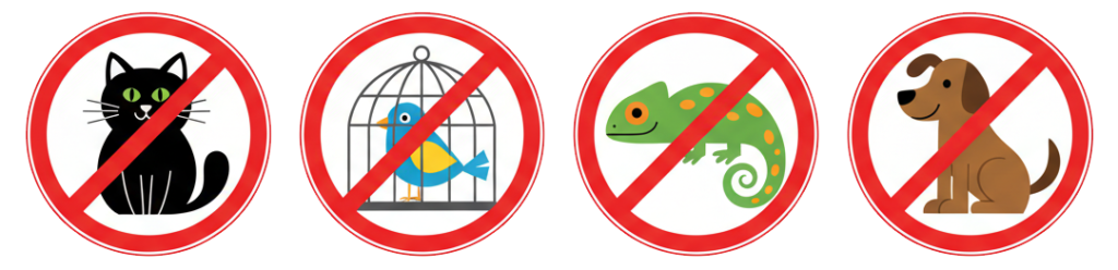 マンション掲示物用イラスト＜ペット禁止01＞