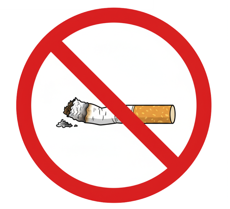 マンション掲示物用イラスト＜たばこポイ捨て禁止01＞