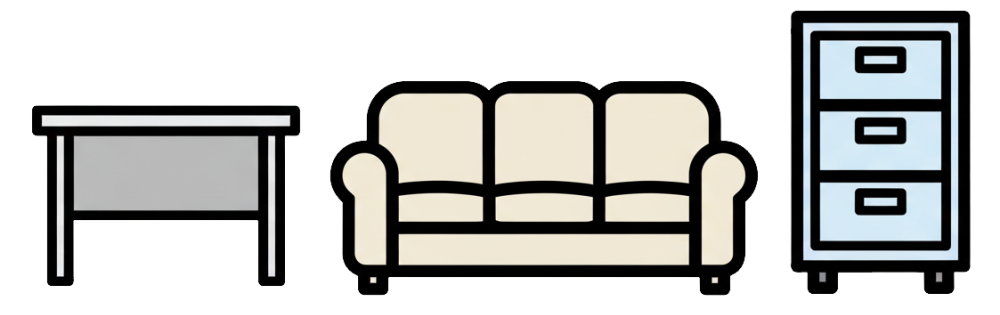 マンション掲示物用イラスト＜粗大ごみ01＞