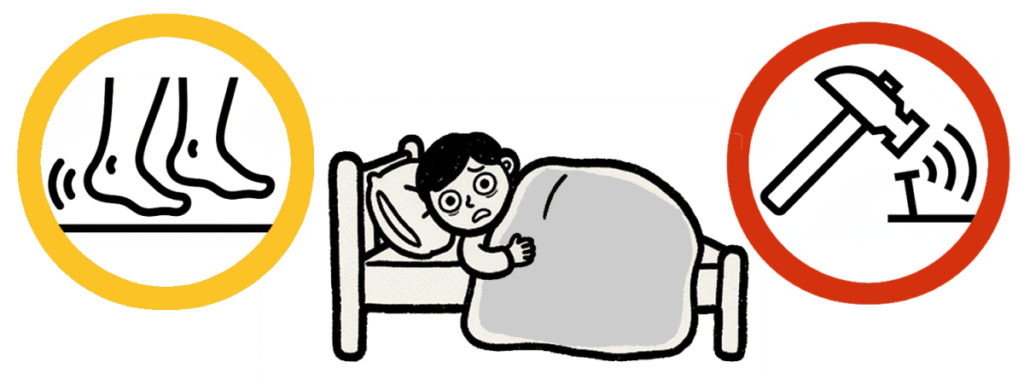 マンション掲示物用イラスト＜騒音02＞