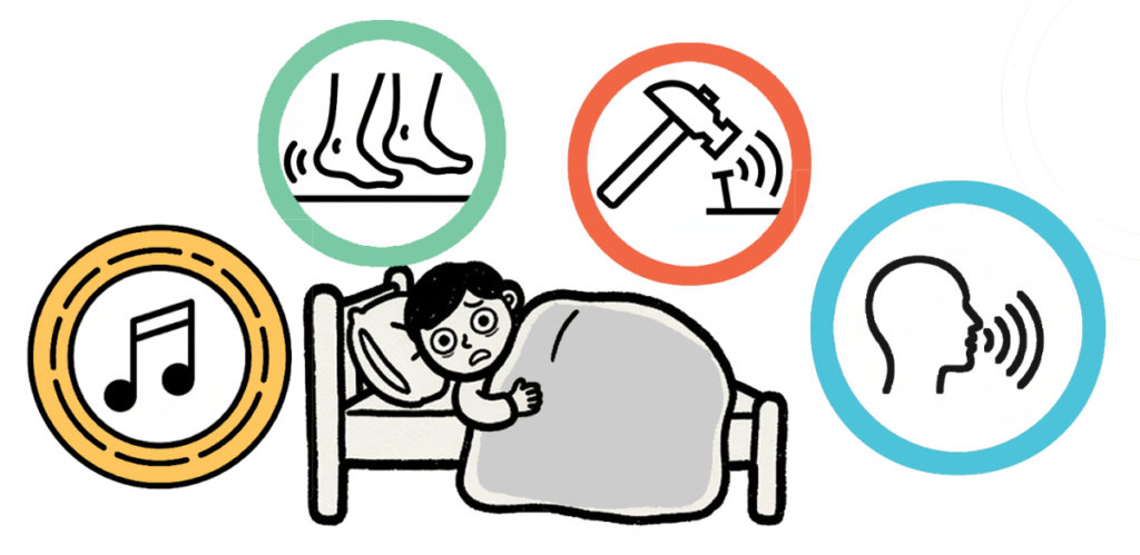 マンション掲示物用イラスト＜騒音03＞