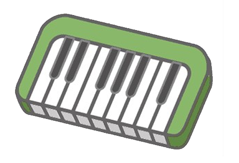 マンション掲示物用イラスト＜騒音05　ピアノ＞